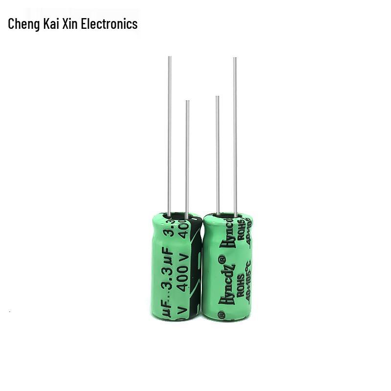 Original High-Frequency Aluminum Electrolytic Capacitor 400V 3.3UF 6x12 - Large Quantity Available
