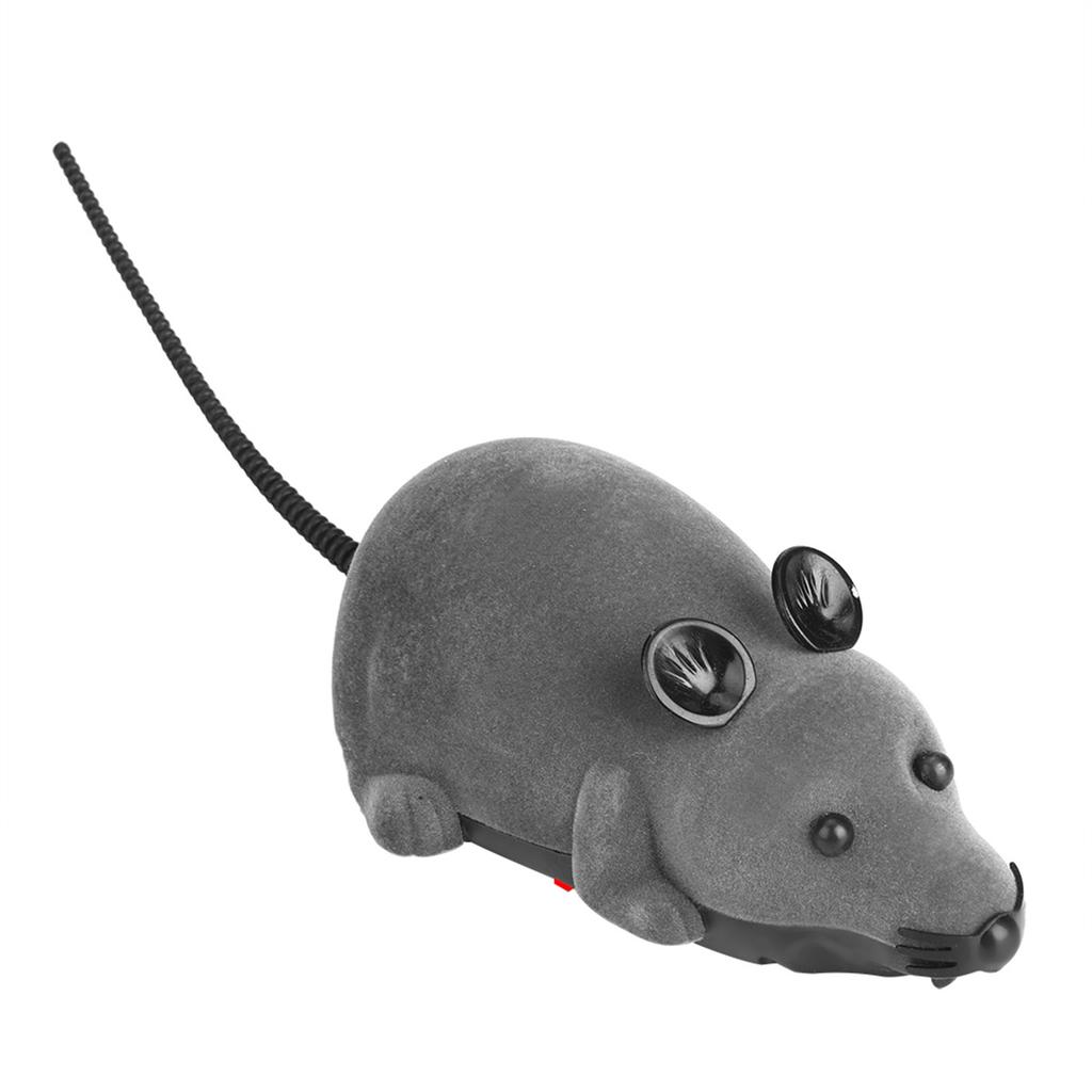 Wireless Mouse For Cat Dog Funny Rat Novelty Gift Pet Toy Remote Control Brown