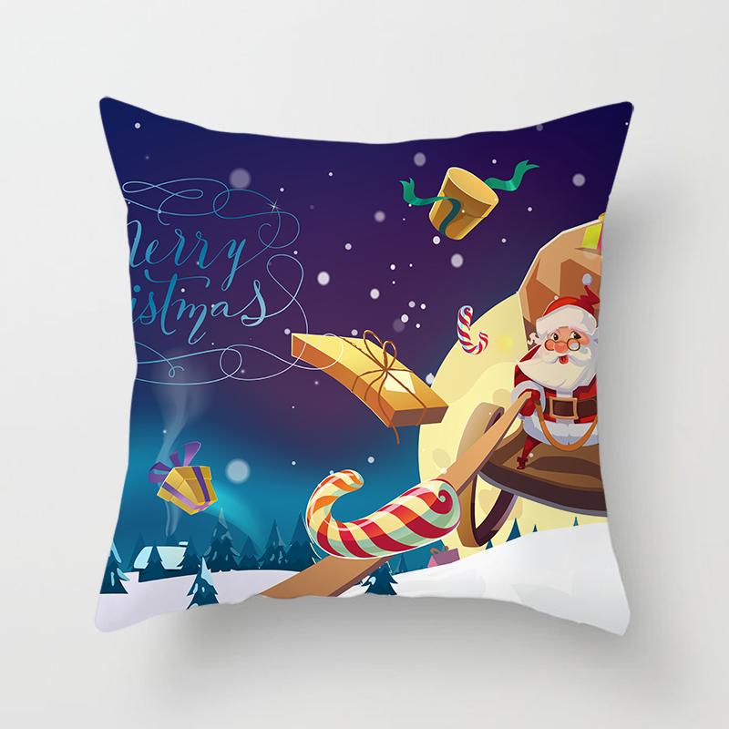 Christmas Home Pillow Covers Christmas Printed Bed Home Decor Cushion Covers Christmas Decor Pillow Covers