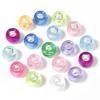 100pcs 6x9mm Acrylic Bucket Beads Colorful Large Hole Loose Spacer Beads For Jewellery Making DIY Bracelets Necklace Accessories