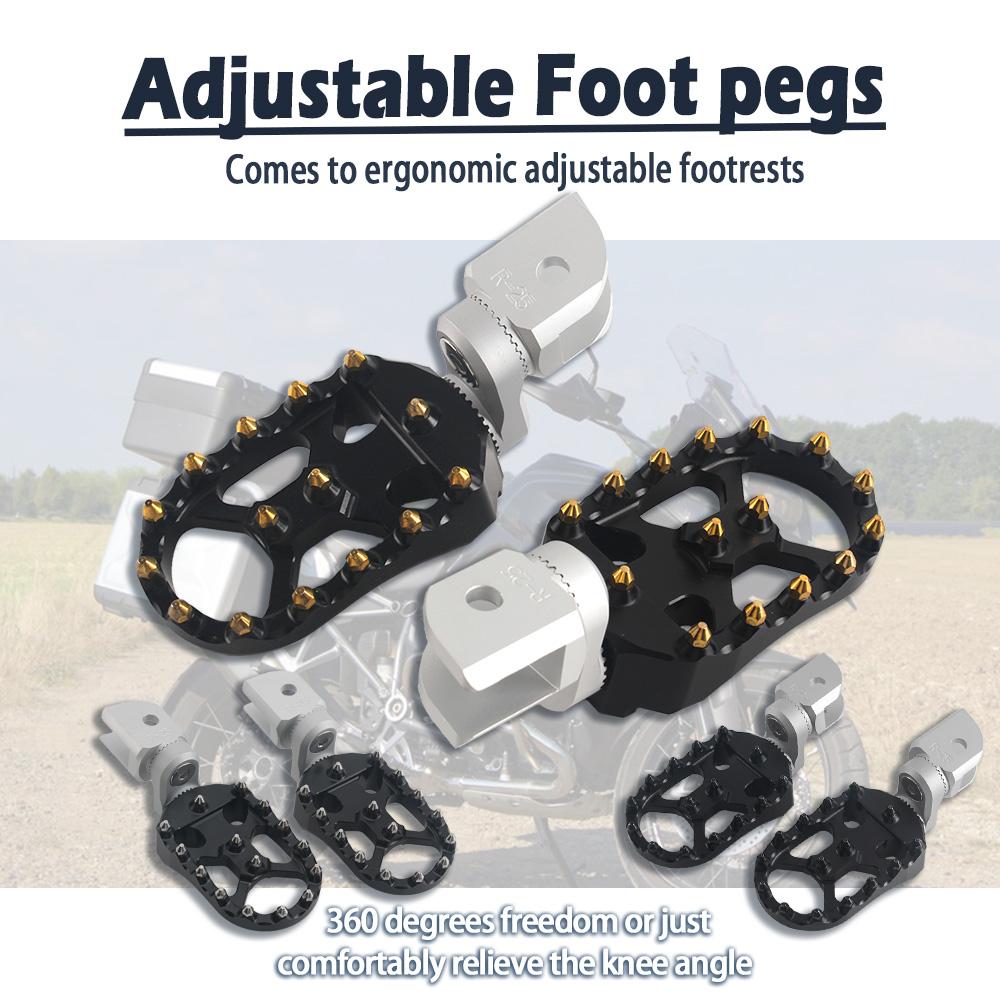 Adjustable Extend Lowering Foot Pegs Motorcycle Front Rider Footrest For R1250GSA R1200GS R1200 GS LC ADV R1150GS R1100GS R850GS