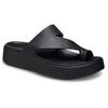Crocs Getaway Platform Toe Loop, 25cm, Women's, Black