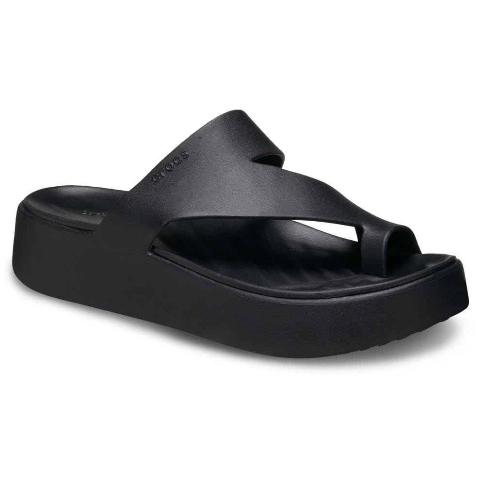 Crocs Getaway Platform Toe Loop, 25cm, Women's, Black