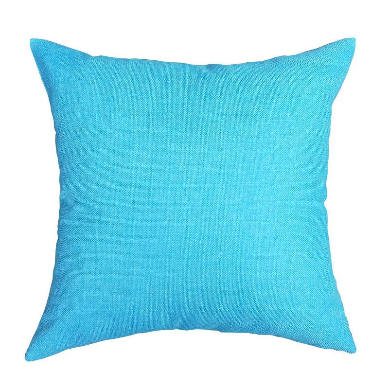 Nordic Faux Linen Solid Color Pillowcase – Cotton Blend Sofa Backrest Cushion