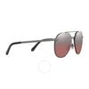 Burberry Pink Mirror Silver Gradient Pilot Ladies Sunglasses 0be3099 10577e 55