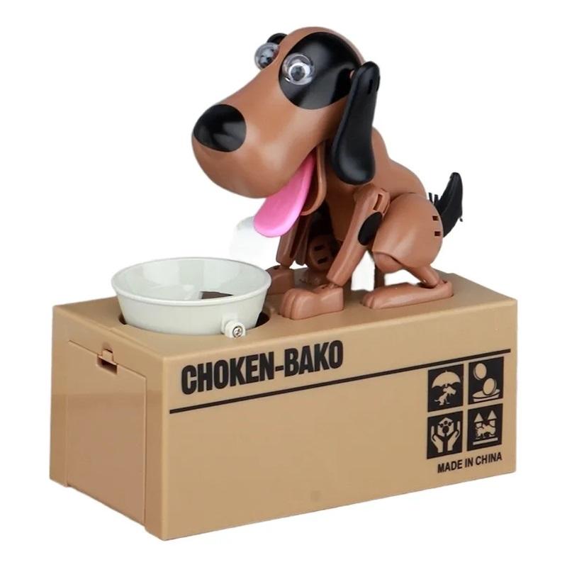 Funny Electric Piggy Bank That Steals Money Choking Dog