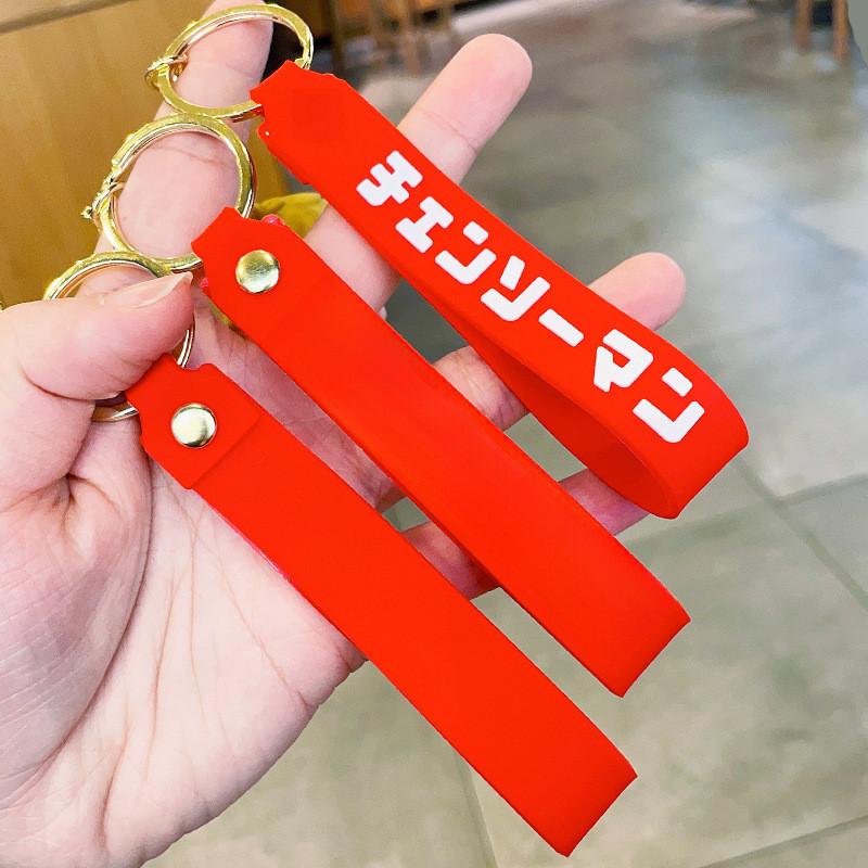 Man Charming Chainsaw Pochita Keychain Delightful Anime Accessory Character
