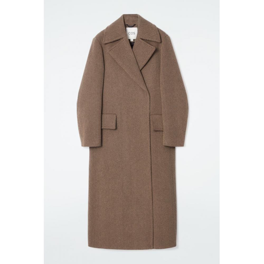 COS Japan Tailored Herringbone Wool Coat