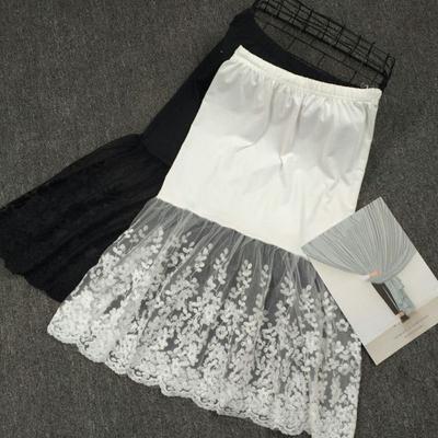 70cm Safety Skirt Petticoat Anti-glare Lining Petticoat Women Mesh Underskirt Slips Dress  Girls