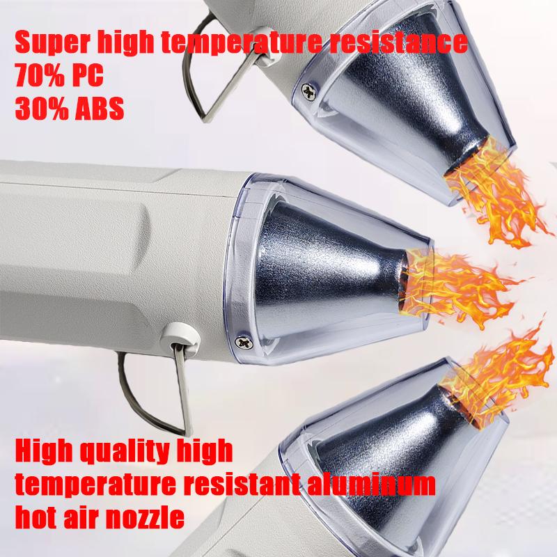 Upgraded 220V Hot Air Gun Soldering Temperature Blower Gun DIY Crafts Hot Dryer Mini Heat Gun For Shrink Tubing Car Wrap