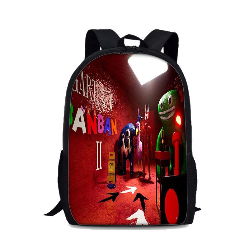 Cartoon Youthful Garten of Banban Student School Bags Notebook Backpacks 3D Printed Oxford Waterproof Boys/Girls Travel Bags