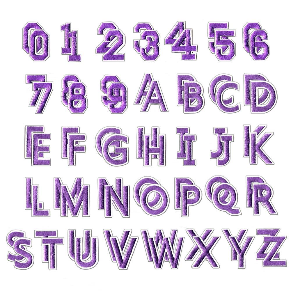 72 Stück Bunte Alphabet-Stickaufnäher A-Z 0-9 Stoff-Applikation Bügel-Aufkleber Aufnäher Handgefertigter Stick-Aufnäher