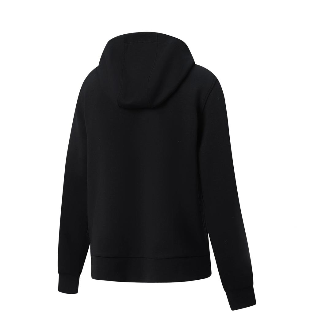 Li Ning Fitness Series Long Sleeve Hooded Solid Color Cardigan Sweatshirt Women Sweatshirt AWDW502-2