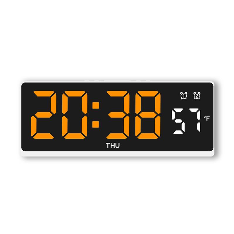 Modern Minimalist Led Desk Clock With Temperature Display For Home Office And Room Decor