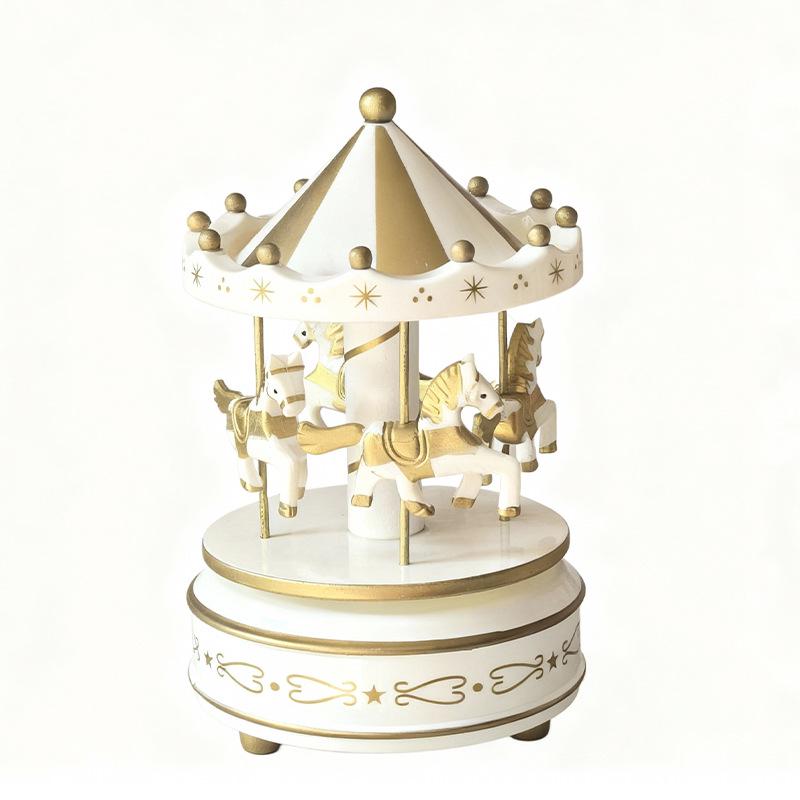 Carillon Giostra Albero di Natale: Regalo di Compleanno Creativo e Ornamento da Scrivania