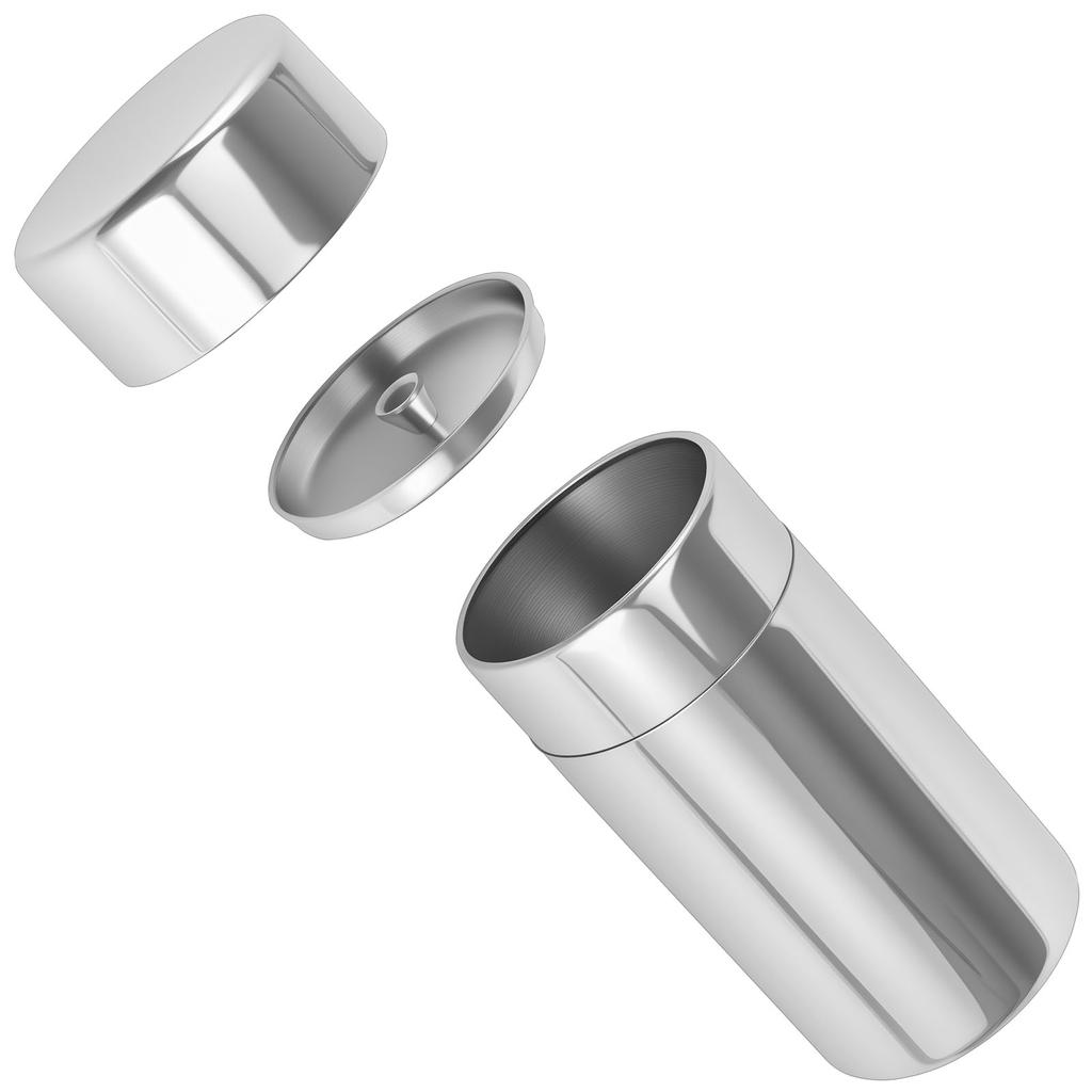 Stainless Steel Tea Canister Double Seal Coffee Bean Storage Container with Lid Portable Sugar Can for Loose Tea Seasoning