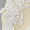 White Embroidery Sequined Lace, Wedding Dress Lace Accessories, Decorative Stickers, Clothing Patches, Cloth Stickers