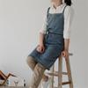 Eleganter Jeans-Schürze mit Taschen für Damen und Herren zum Kochen, Gärtnern, Malen, Kochuniform, Schürze, Unisex