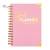 Make Your Goals A Reality Planner 2026 Weekly Notebook Spiral Bound Goal Journal with Elegant Cover Smooth Lines Design Setting & Task Tracking