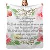 The Blessing | Numbers 6:24-26 | Scripture Art Throw Blanket Luxurious Soft Blanket Holiday Gift for Family