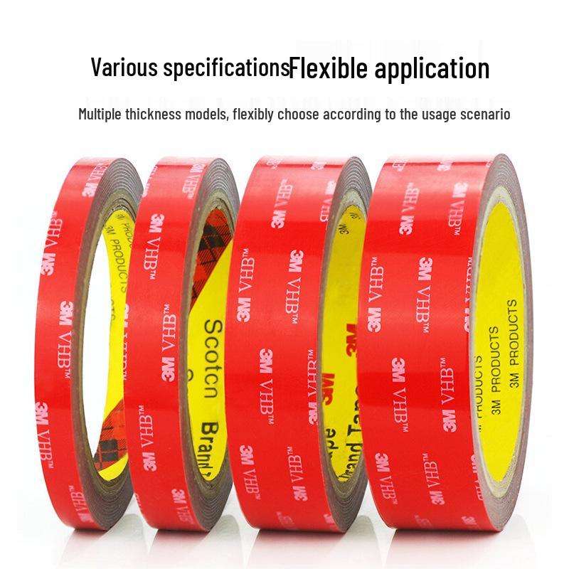 3M 5608 VHB Double-Sided Car Tape - Strong, Thick, No-Trace, High Viscosity, Temperature-Resistant, Waterproof Foam.