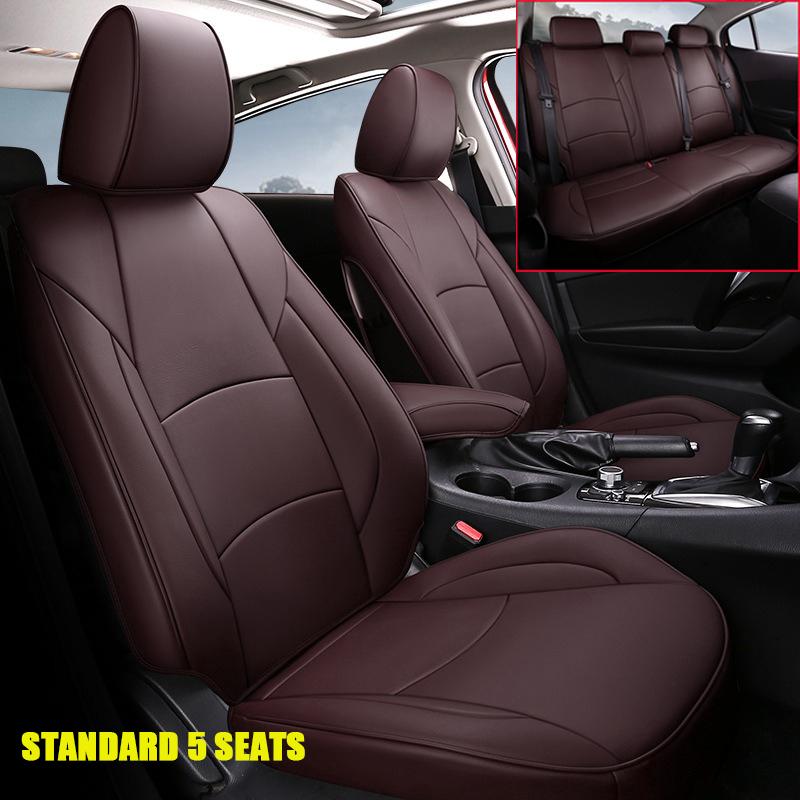 Custom Fit Car Seat Cover For Mazda 3 AXELA 2014-2025 Leather Seat Cushion Waterproof Protection Automotive Parts Car Styling