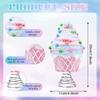 Pastel Cupcake Christmas Tree Topper Pink Cupcake Tree Topper Pastel Decor for Indoor Outdoor Xmas Tree Party