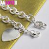 925 Sterling Silber Herz-Armband-Schmuck