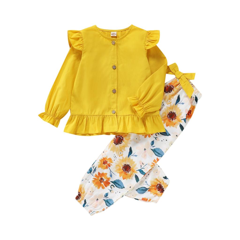 Kids' Long-Sleeve Top Set - Casual, Stylish & Versatile Children's Outfit