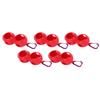 5Pcs Golf Ball Silicone Double Case Cover Portable Golf Ball Protective Holder Cover Red