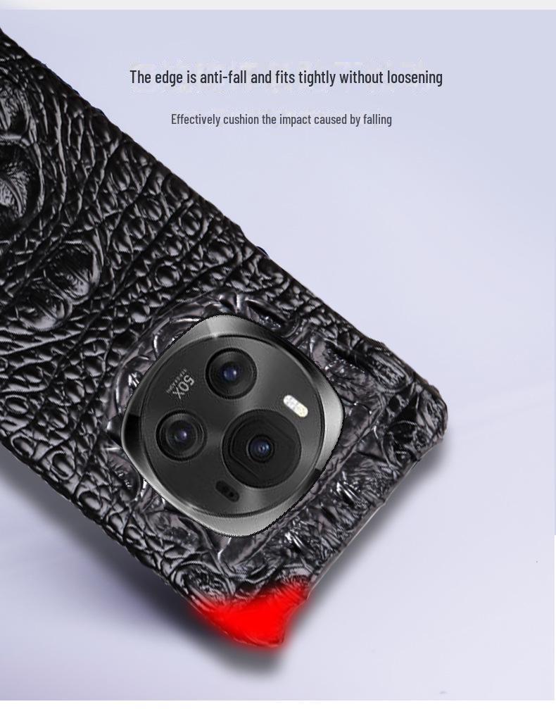 Honor Magic6 Ultimate/Pro Crocodile Skull Leather Phone Case