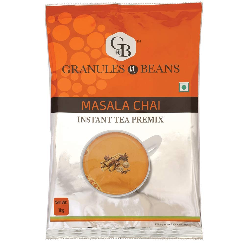 GnB GRANULES n BEANS Masala Chai Instant Tea Premix - 1kg | Spiced Delight