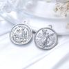 Luxury European & American Retro Roman Coin Charm Pendant for DIY Bracelets & Necklaces - Stainless Steel Jewelry Accessory