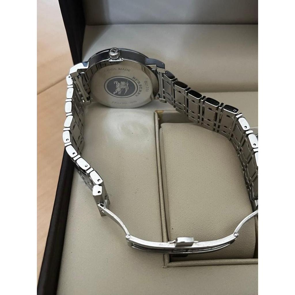 Used BURBERRY Watch Body Silver Quartz BU1350