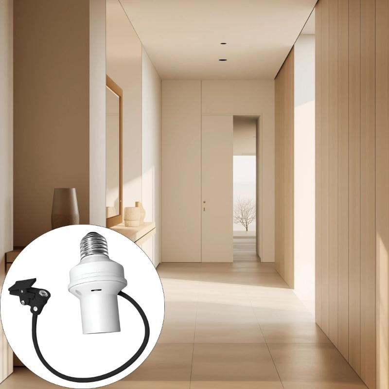 Automatic Sensing E27 Socket Feature Angle Adjustment Dimmable Function AC 220V 240V Universal Lamp Socket for Home Use