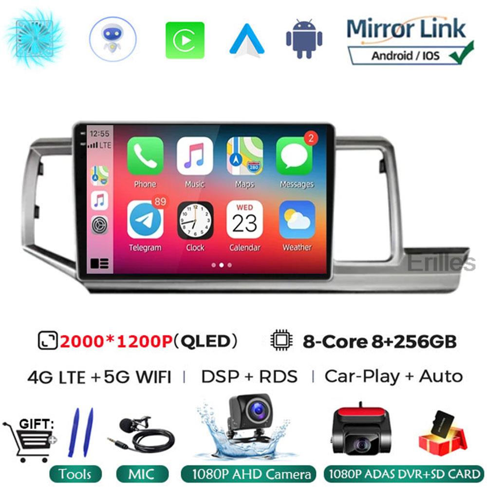 Android 14 Navigation NO 2DIN Carplay Auto Head Unit Screen For Honda Stepwgn 2009 - 2015 Radio Stereo Multimedia Car Player GPS