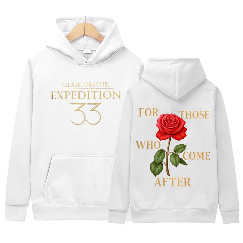 Clair Obscur Expédition 33 Print Graphic Hoody Unisex Casual Oversized Long Sleeve Sweatshirt Fashion High Quality Fleece Hoodie