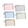 1Pc Portable Mini Zipper Mesh Storage Bag Coin Purse Small Square Mesh Coin Purse Travel Storage Carry Pouch With Zippered
