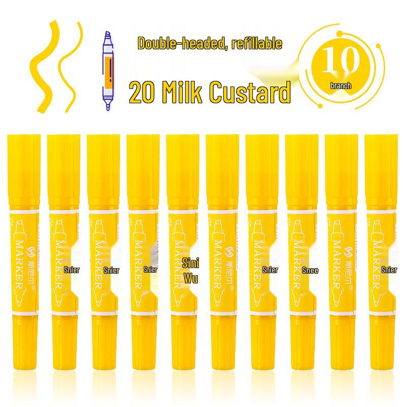 Snell 40-Color Double-Ended Oil-Based Marker Set for Children's Art and Professional Painting