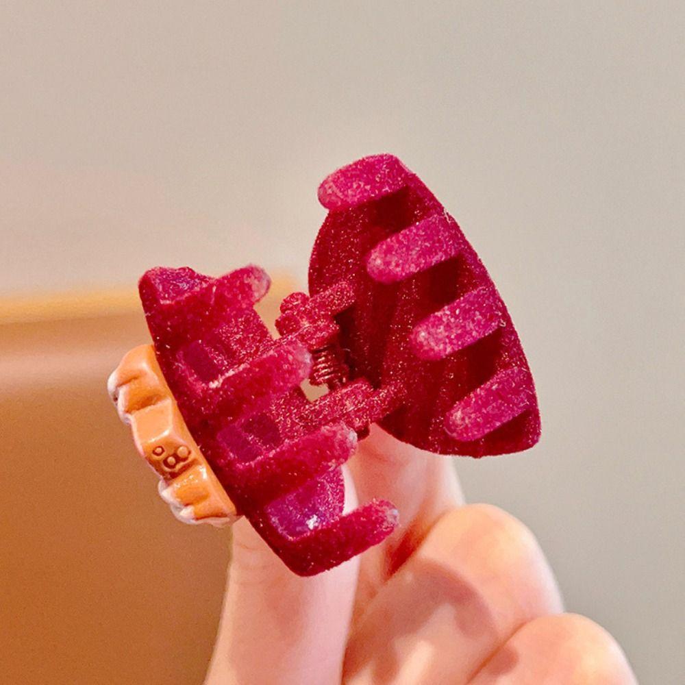 New Year Cat Ear Hair Claw Chinese Style Plush Hair Clip Personalized Children's Hair Clip Girls