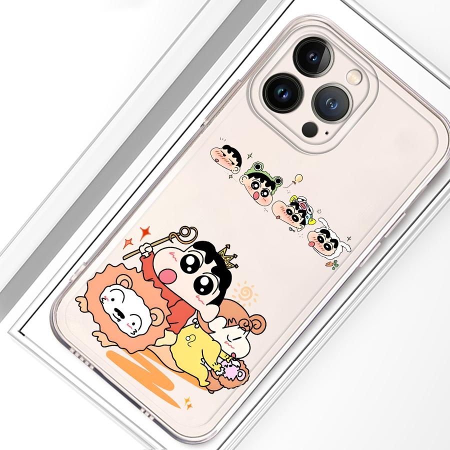 Cartoon Bread Shin Chan Case for iPhone 17 Pro Max 13 Pro 12 Mini XS Max 16 11 Air 15 14 Plus 7 8 XR Soft Phone Cover