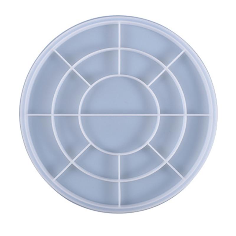 Round Tray Silicone Mould Fruit Plate UV Resin Mold Serving Board Epoxy Mold Handmade Ashtray Mold Handmade Coaster Mold