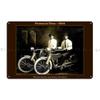 William Harley And Arthur Vintage 1914 Restored Photo Metal Sign Plaques Pub Mural Kitchen Garage Iron Tin Sign Poster