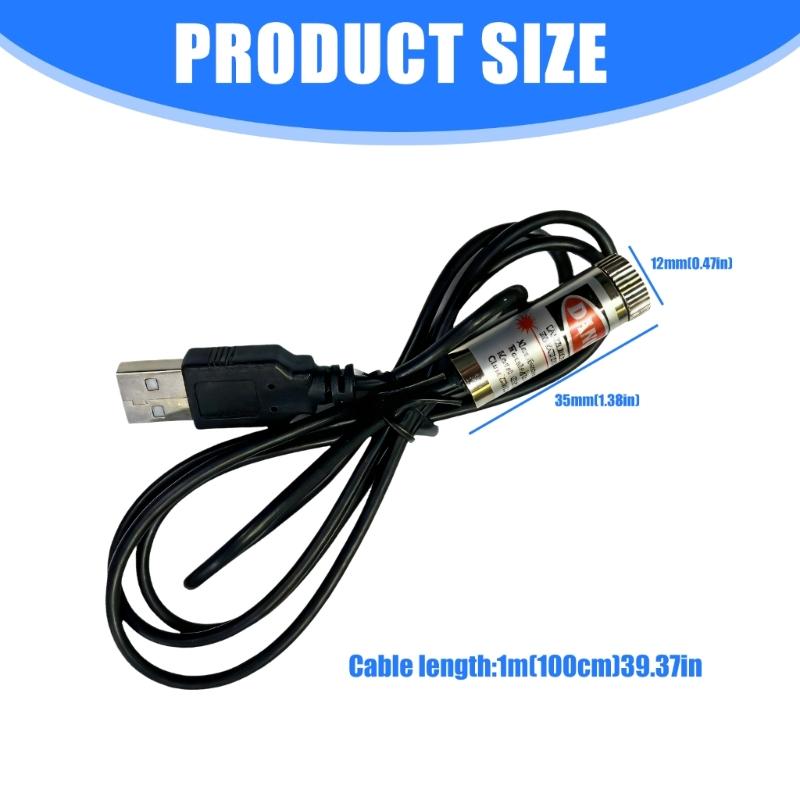 Red Line Light Projector USB Powered Quilting Positioning Light for Stitching Alignment Fabric Cutting and Woodworking