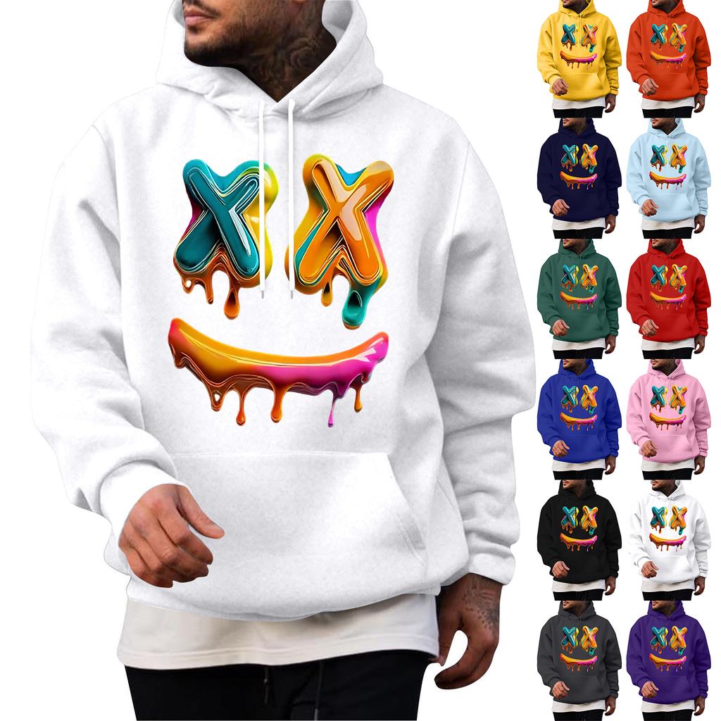 Men's Casual Hoodie Fashion  Sweatshirt With Hood Leisure Tops Teenager Streetwear Fashion Long Sleeve Shirt Warm