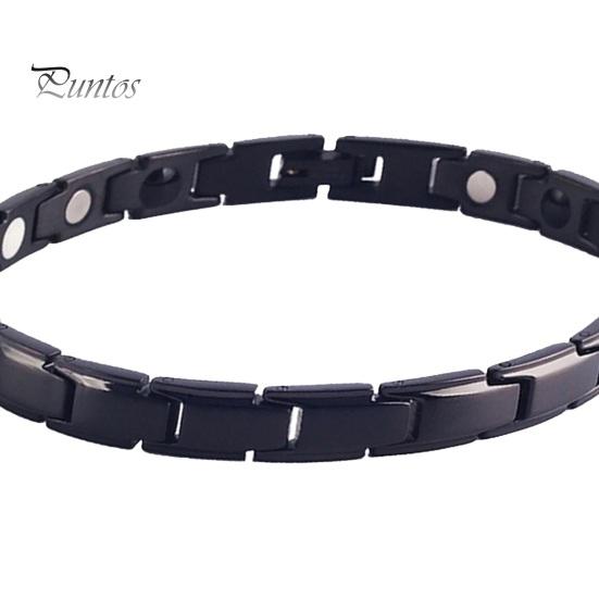 Blood Pressure Control Wristband Germanium Negative Ion Emission Blue Titanium Therapy for Stress Relief And Blood Pressure Management Body Care