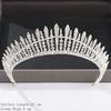 Silver Color Crown and Tiara Hair Accessories for Women Wedding Accessories Crown for Bridal Crystal Rhinestone Diadema Tiara