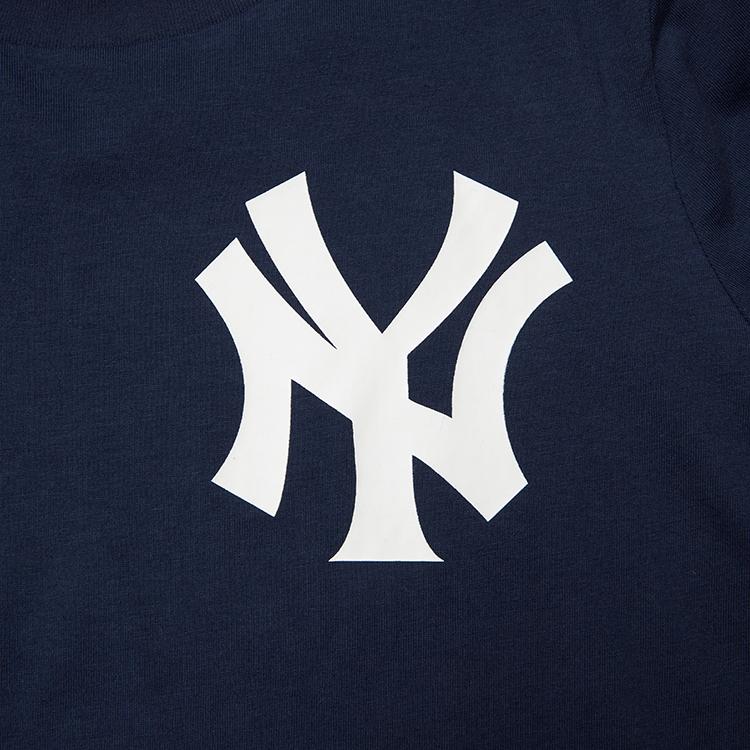 Nike Tričko New York Yankees Potisk loga Kulatý výstřih Krátký rukáv American Vintage Dětské topy Námořnická modrá 3Z3B7SATY-NYY