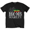 Bob Marley Distressed Logo T-Shirt Black New Unisex T-Shirt