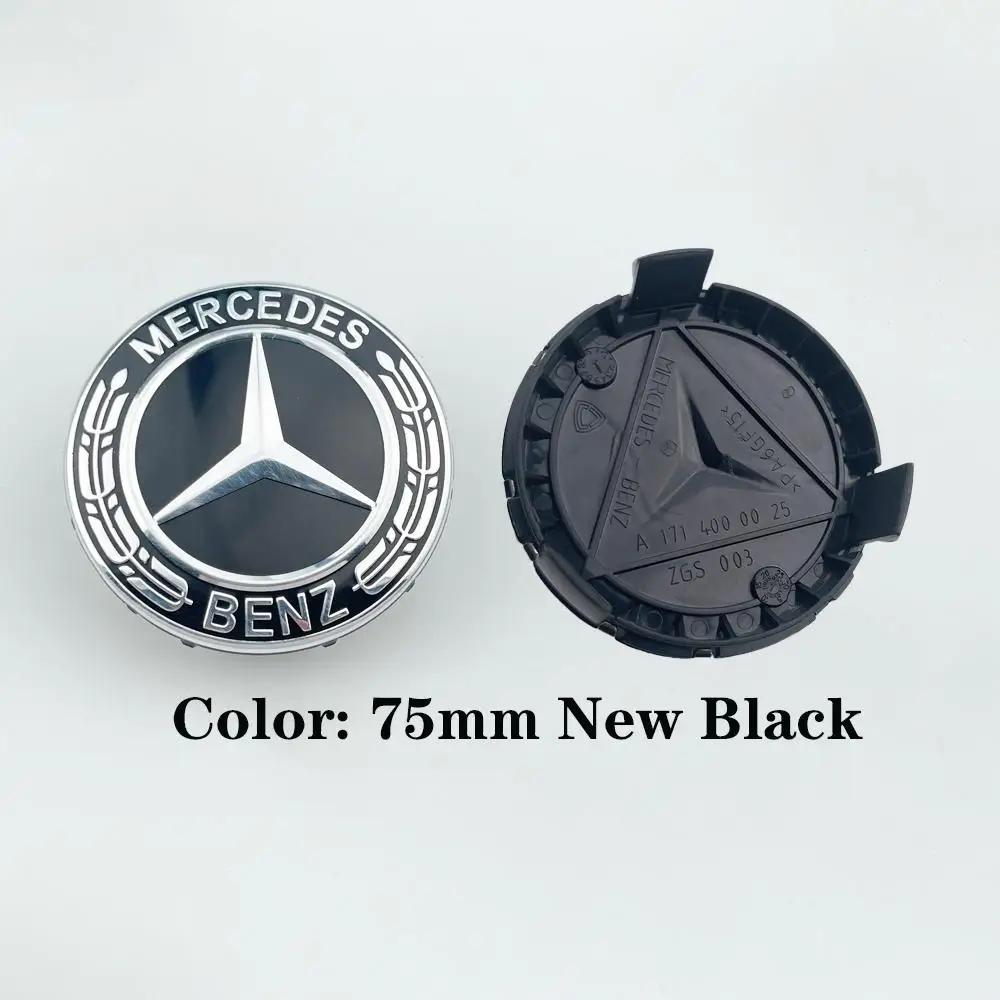 For Mercedes Benz 1Pc 75mm Car Wheel Center Caps For Mercedes Benz W203 W204 W205 W212 W213 W222 W223 X253 W176 W177  C118 W166